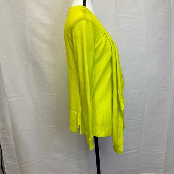 Priced to Sell - Magaschoni New York Lime Green Open Front Cardigan XS - Picture 3 of 7